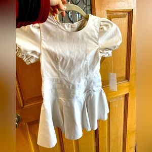 New with tags, child’s vegan leather dress, size 4T